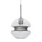 Besa Lighting Hula 8 Cord Pendant, Clear/Silver, Satin Nickel Finish, 1x7W LED Edison 1JT-HULA8SL-EDIL-SN - alternate 1